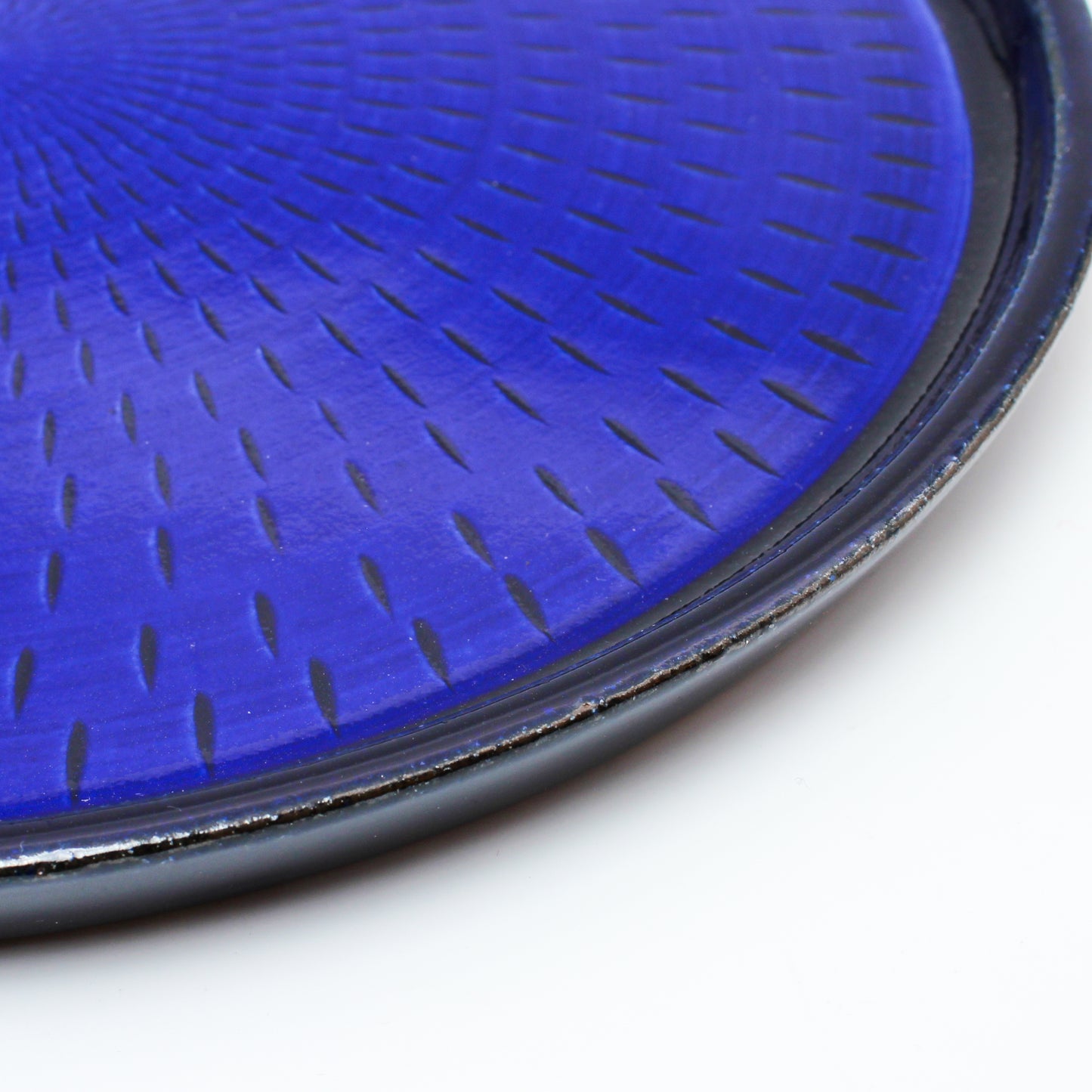 LARGE DISH BLUE