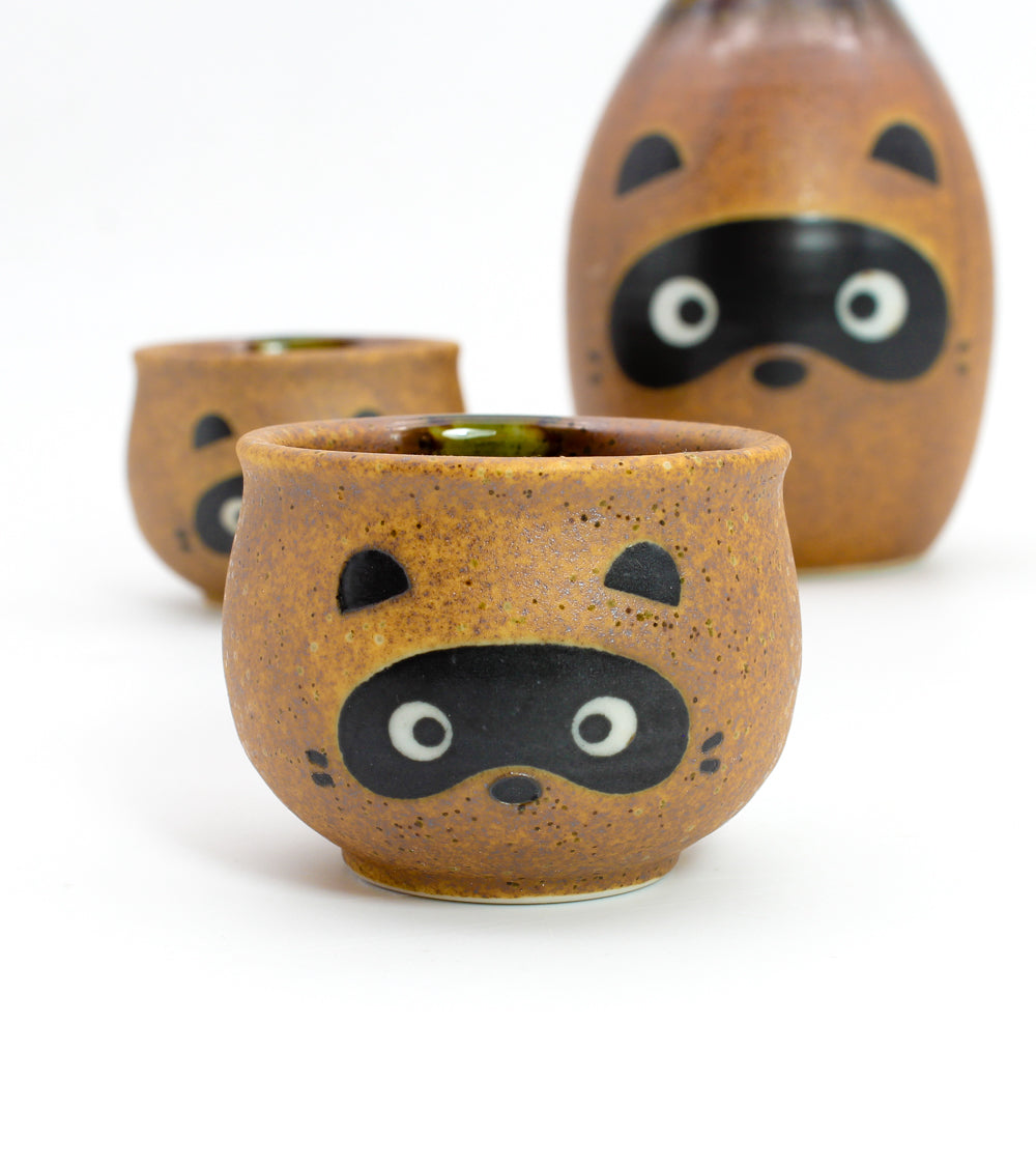 Coupe à saké choko Tanuki