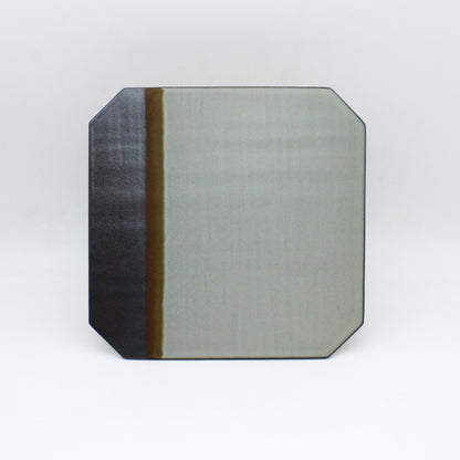 SQUARE PLATE GRAY/BLACK