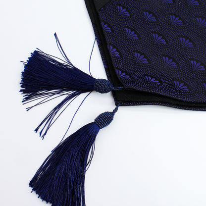 TABLE RUNNER NAVY BLUE SILVER