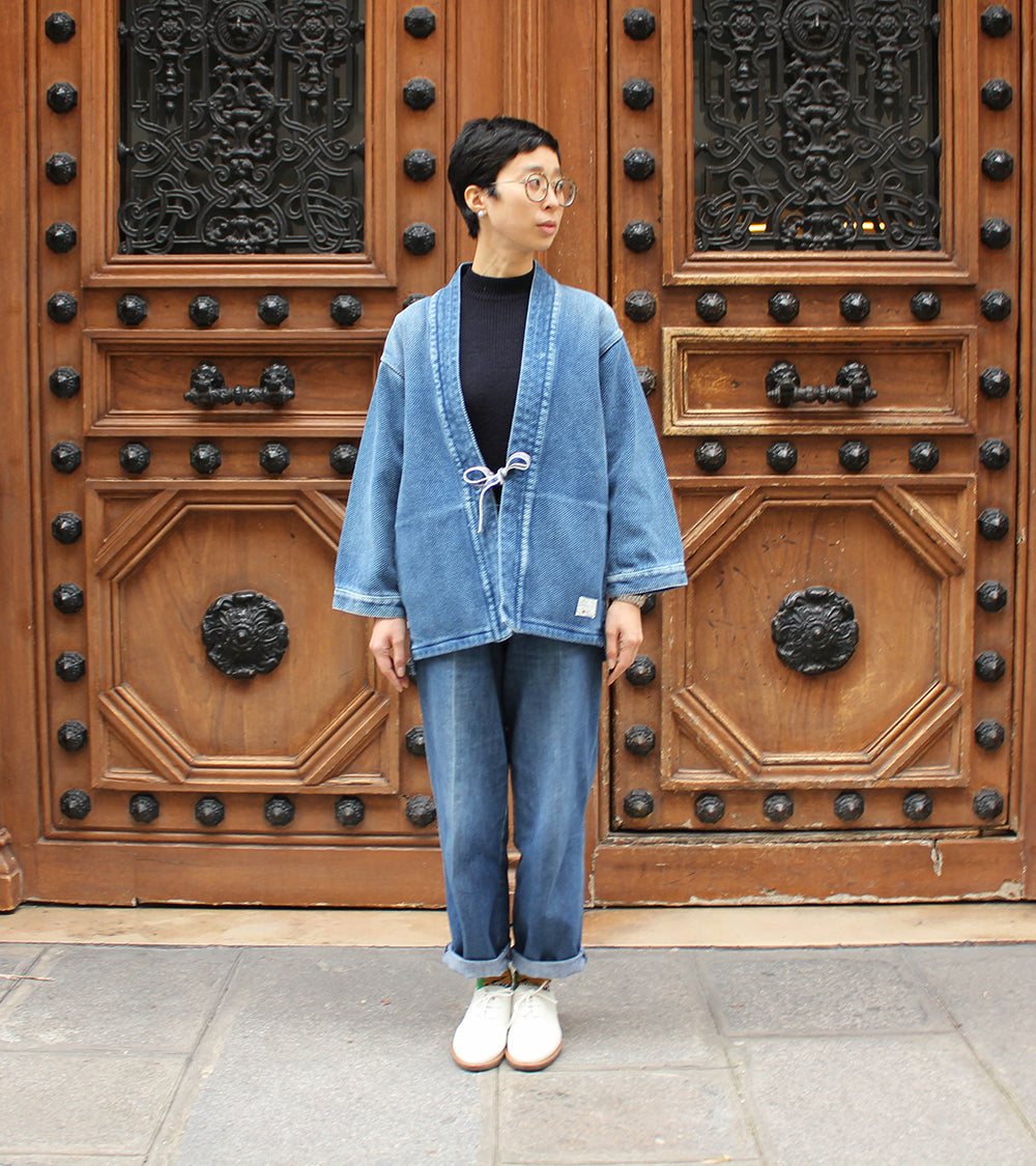 Veste « DENTO » Kimono Sashiko